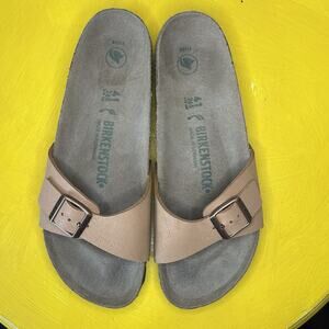 Birkenstock Madrid Buckle Sandals Women’s Size 10 EU 42 Brown Vegan